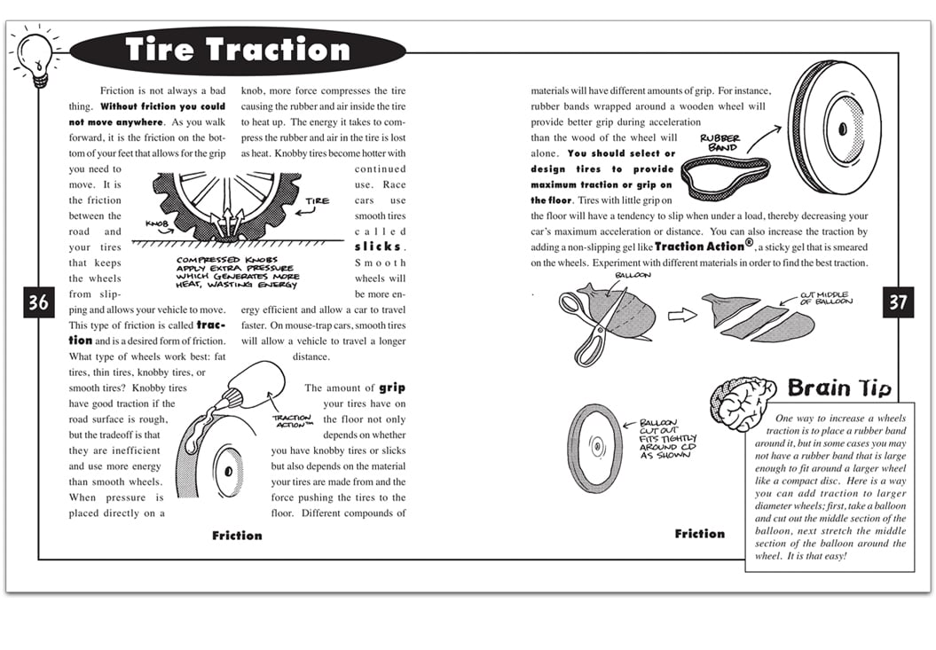 mousetrap cars the secrets to success: pages 36-37