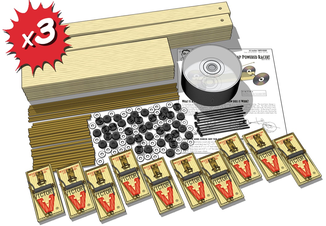 Basic Kit: Mousetrap Car Kit: parts