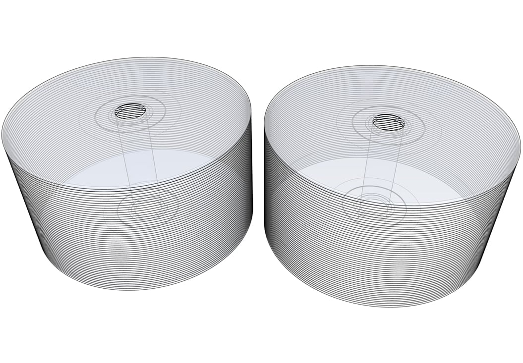Low-Inertia DVD Layer Wheels: parts