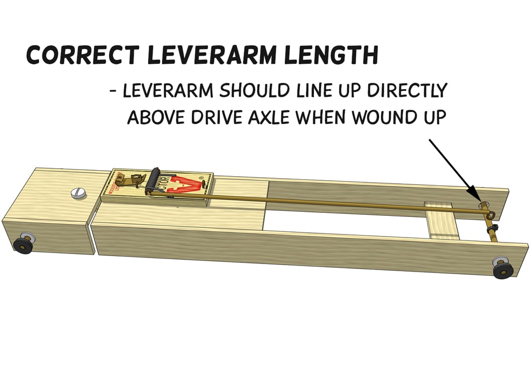 correct length of the lever arm