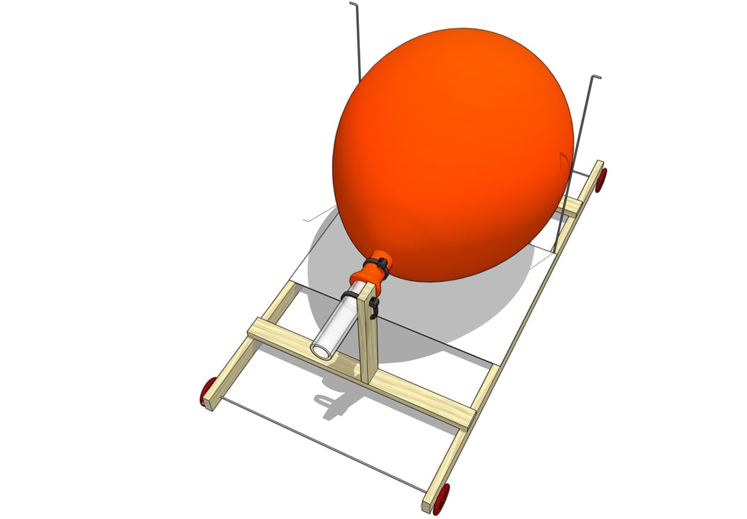 The Wind Bag: balloon powered racer
