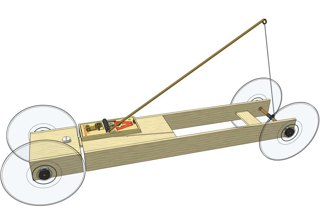 The Basic II Mousetrap Car Kit