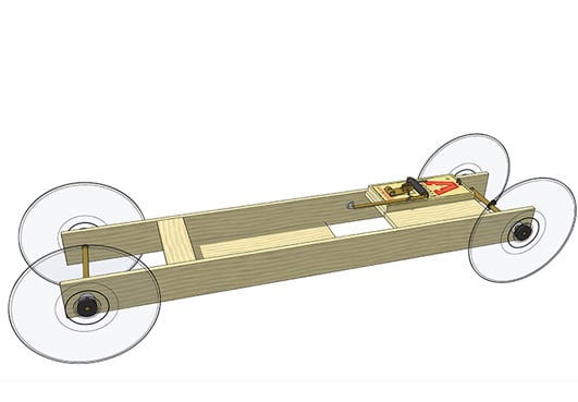 mousetrap car kit: can-dew