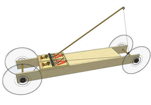 mouse trap car kit: double-trouble