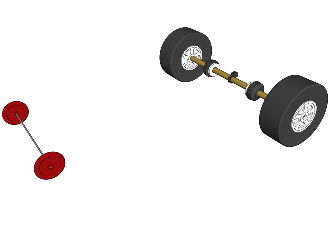Dragster front wheels