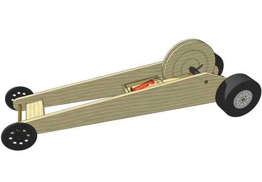 mousetrap racer kit: The Jones Pulley Dragster