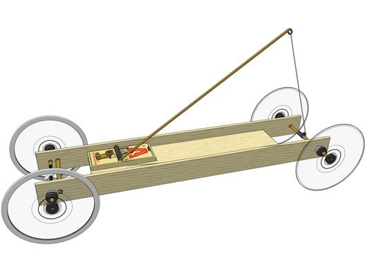 mousetrap car: lock-tight