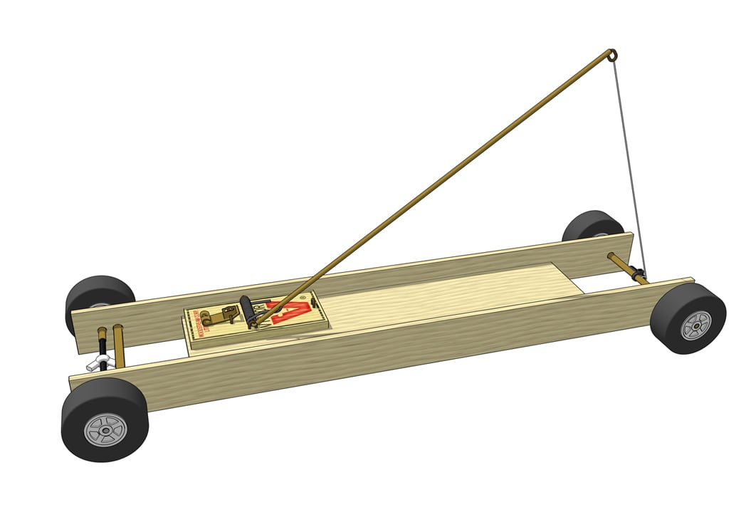 Branding Iron: mousetrap car kit