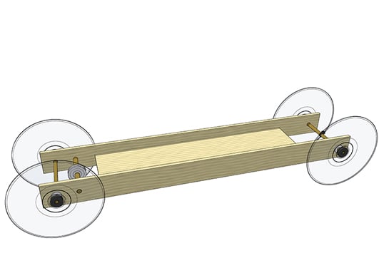 The Enforcer: rubber band car kit