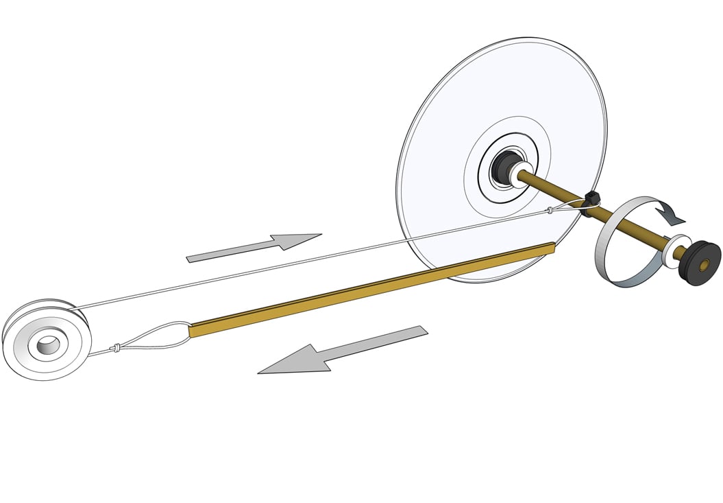 rubber band racer pulley launch system