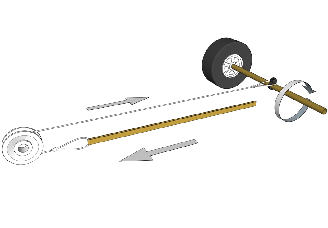 rubber band pulley launch system