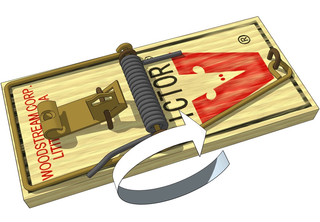a mousetrap is a torsional spring