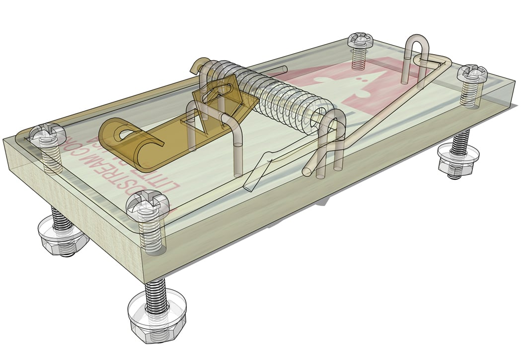 mousetrap hold down bolts: xray