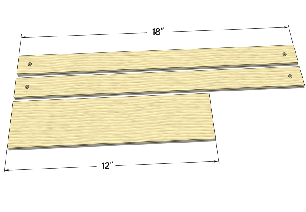Prefab Balsa Wood Frame set: parts