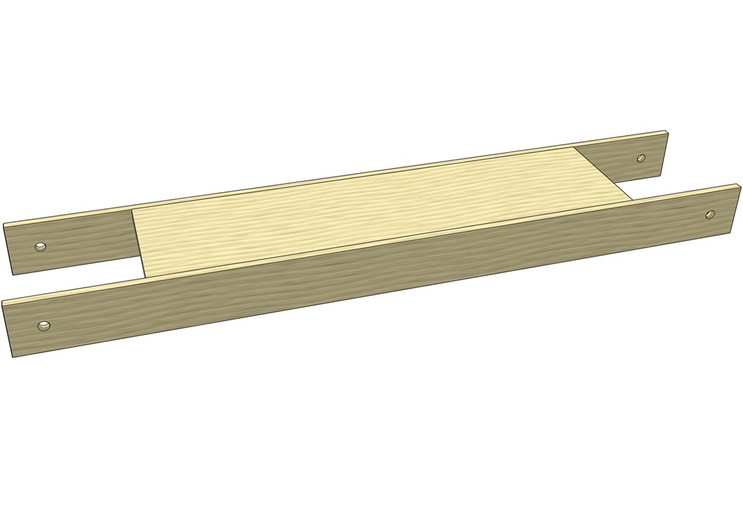 Prefab Balsa Wood Frame sample: basic kit