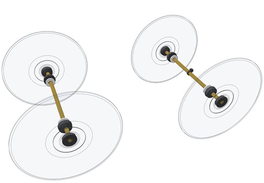 Low Inertia Wheel and Axle Set (10 pair)