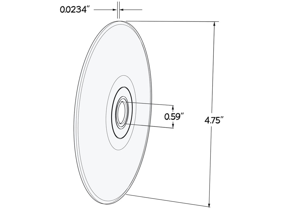 low-inertia wheel and axle setup: parts: dimensions