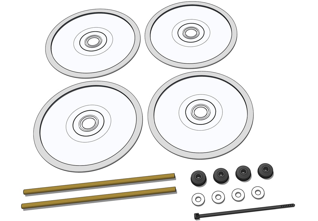 CD Wheels with Traction Control and Axle setup: parts