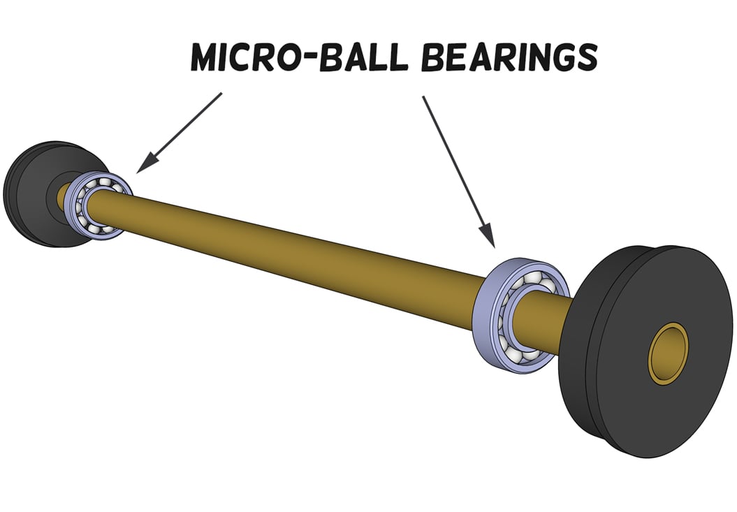 Micro Ball Bearings: in frame