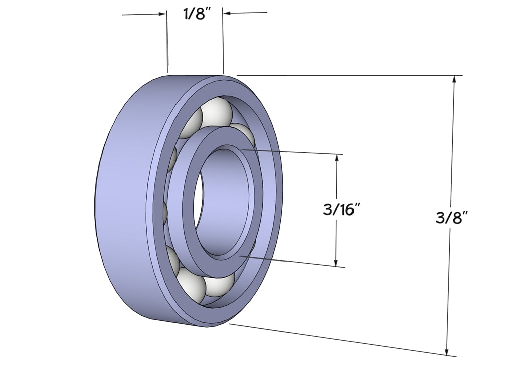 Micro Ball Bearings: dimensions