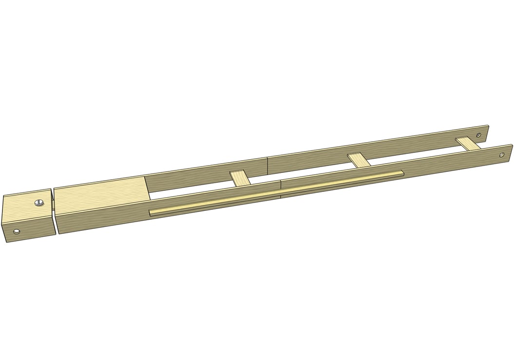 long distance mousetrap car frame: example