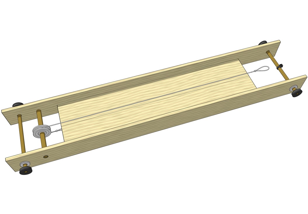 rubber band pulley launch system