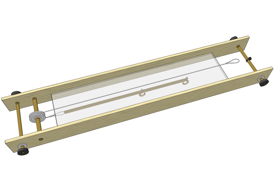 rubber band pulley launch system xray